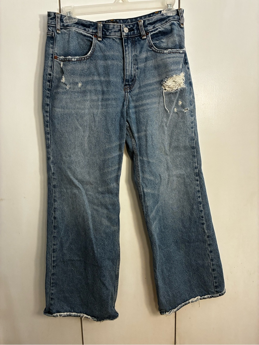 Abercrombie&Fitch Annie Girlfriend Jeans 33/14 HighRise Distressed Grunge Casual